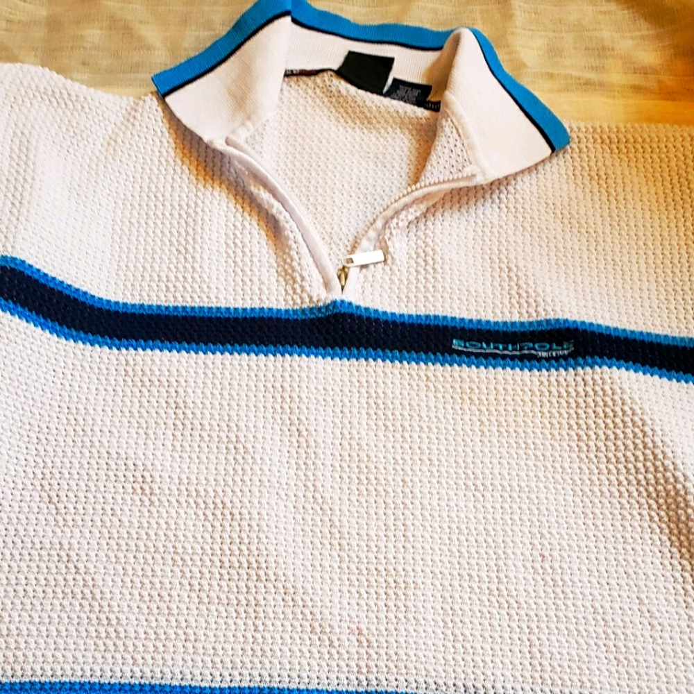 Vintage meshnet shirt 1/4 zip